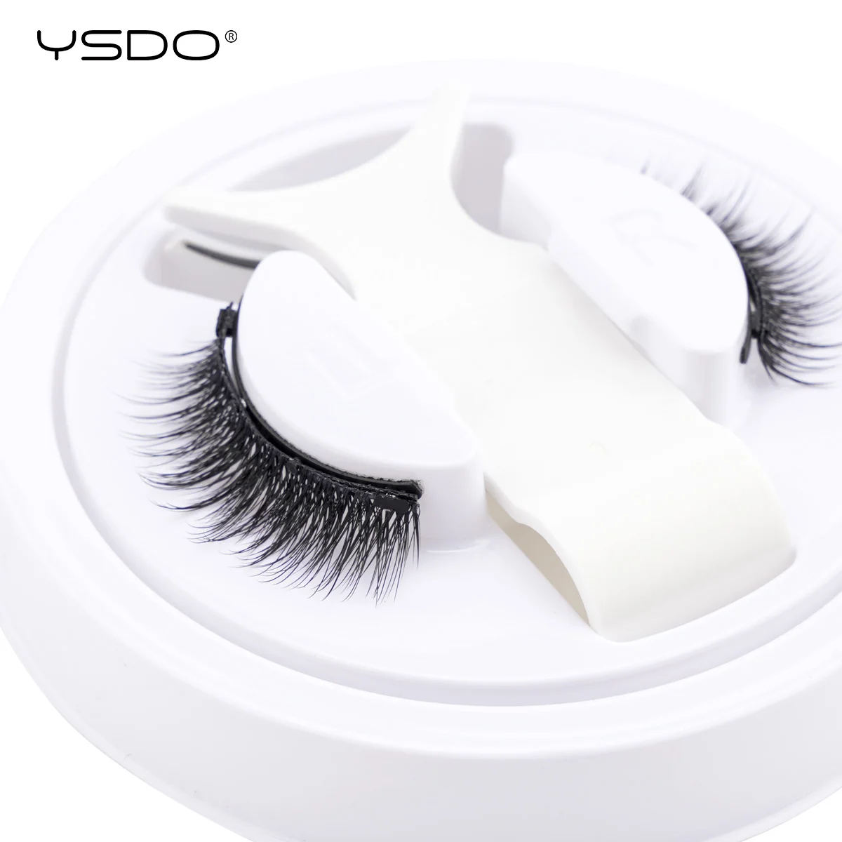 Magnetic Eyelashes fake eyelashes Handmade Fluffy Faux Mink Lashes Reusable Natural Long Eyelashes and Magnetic Tweezers Set Makeup 1 Pair