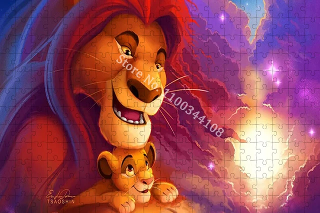 The Lion King Jigsaw for Adults Decompress Toys Puzzles 300/500/1000 Pieces  Simba Disney Character Puzzle Kid Education Gift - AliExpress