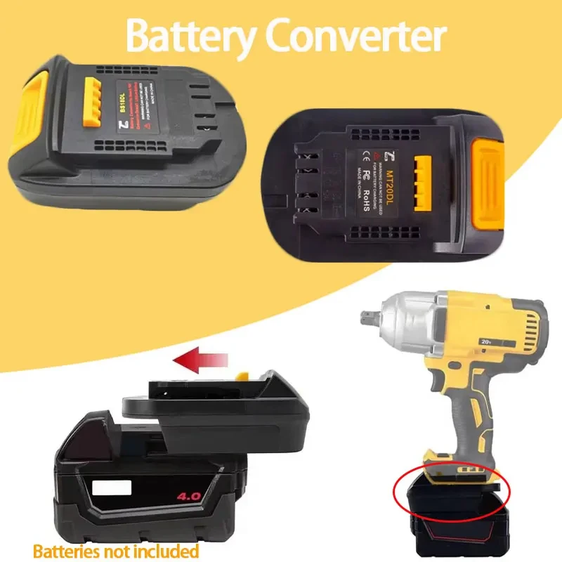 อะแดปเตอร์แปลงแบตเตอรี่สําหรับ Milwaukee/Dewalt/Makita/Bosch 18V 20V Li-Ion แบตเตอรี่เครื่องมือแปลงอะแดปเตอร์เครื่องมือ 1