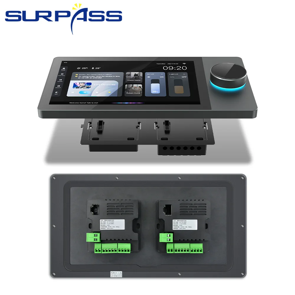 8 Inch WiFi Android System Multi Room Audio System Wall Amplifier Tuya Zigbee Smart Home Central Control Touch Panel