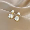 Boucles d'oreilles classiques et élégantes pour femmes, Imitation Double perle, longues pampilles en cristal, goutte d'eau, bijoux cadeaux de mariage, nouvelle collection 2023
