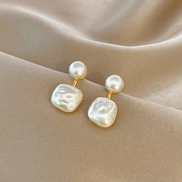 Boucles d'oreilles classiques et élégantes pour femmes, Imitation Double perle, longues pampilles en cristal, goutte d'eau, bijoux cadeaux de mariage, nouvelle collection 2023