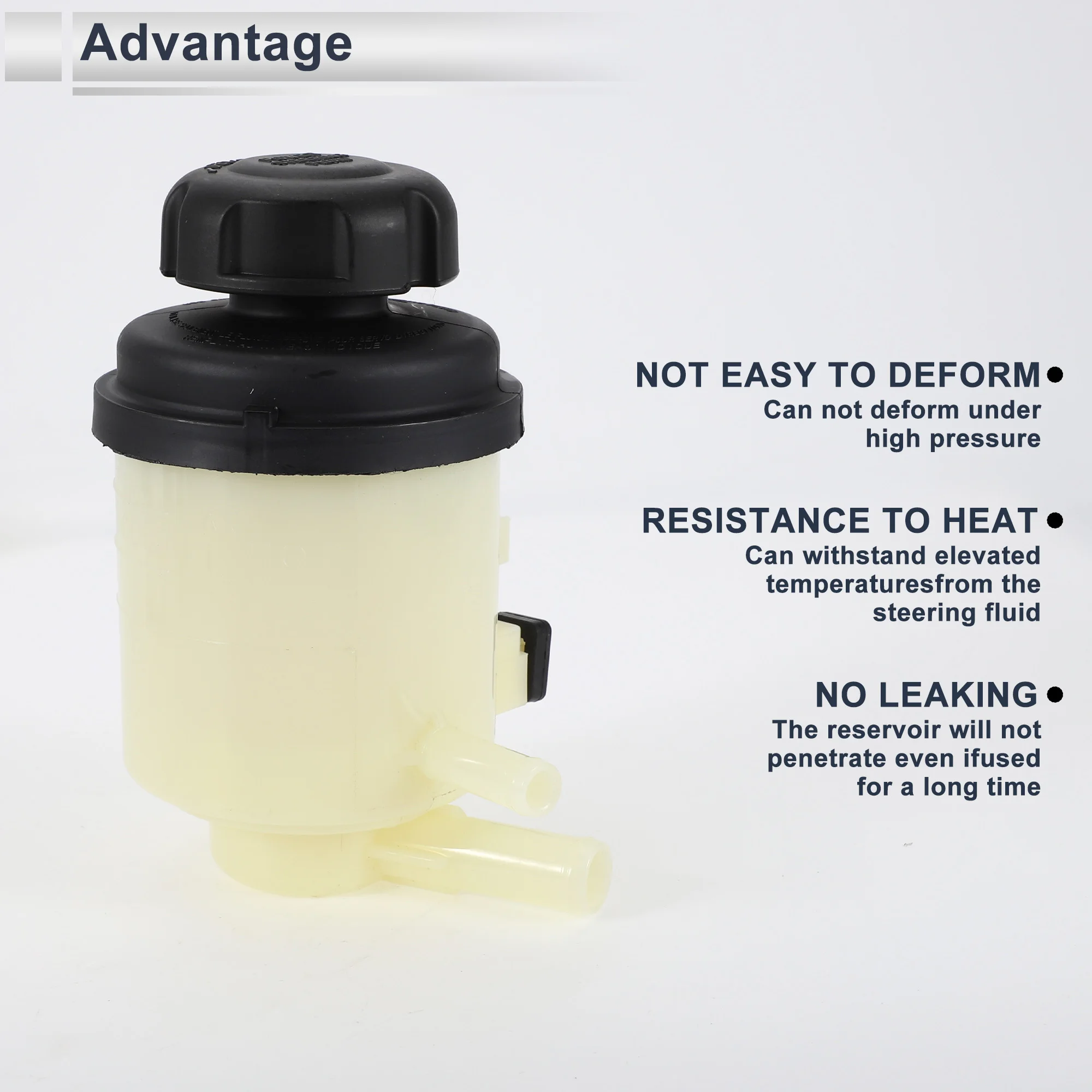 UXCELL Power Steering Reservoir for Kia Rio 2008 2009 2010 2011 2012 2013 2014 2015 No.571500U000 Beige