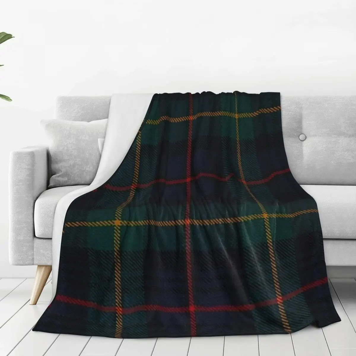 Farquharson Scottish Tartan Blanket Flannel Lightweight Throw Blankets Sofa Throw Blanket For Couch Travel Throws Bedspread 2