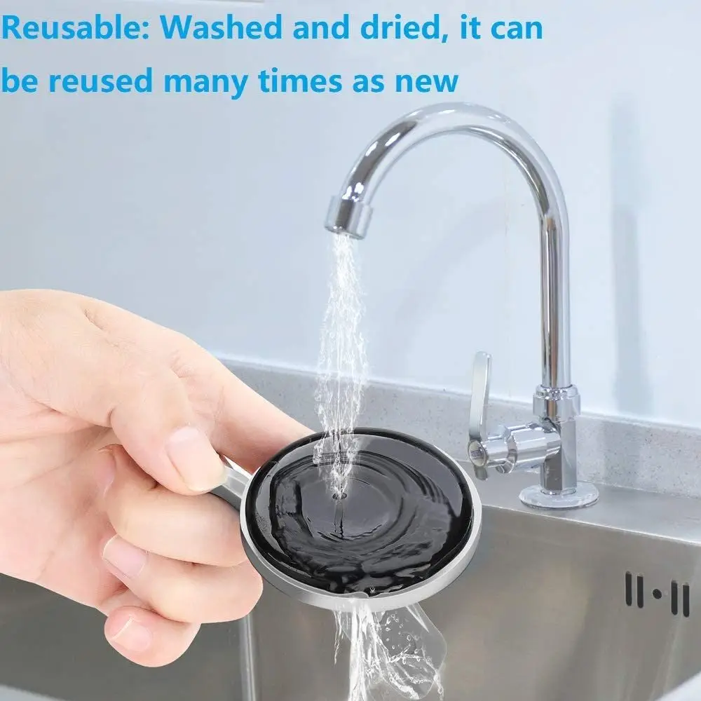Suction Cup Hook Polished Chrome-Plated Heavy-Duty Removable Bathroom Shower Organization Reusable