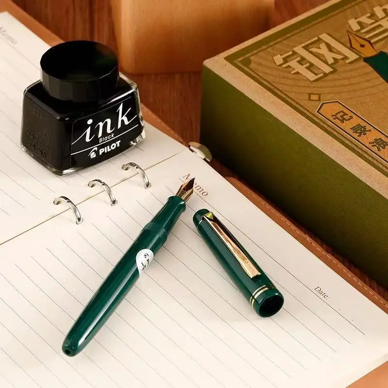PILOT 78G+ Fountain Pen Limited Set Students Practice Writing Replaceable Ink Capsules Business Gifts High-end Office Supplies