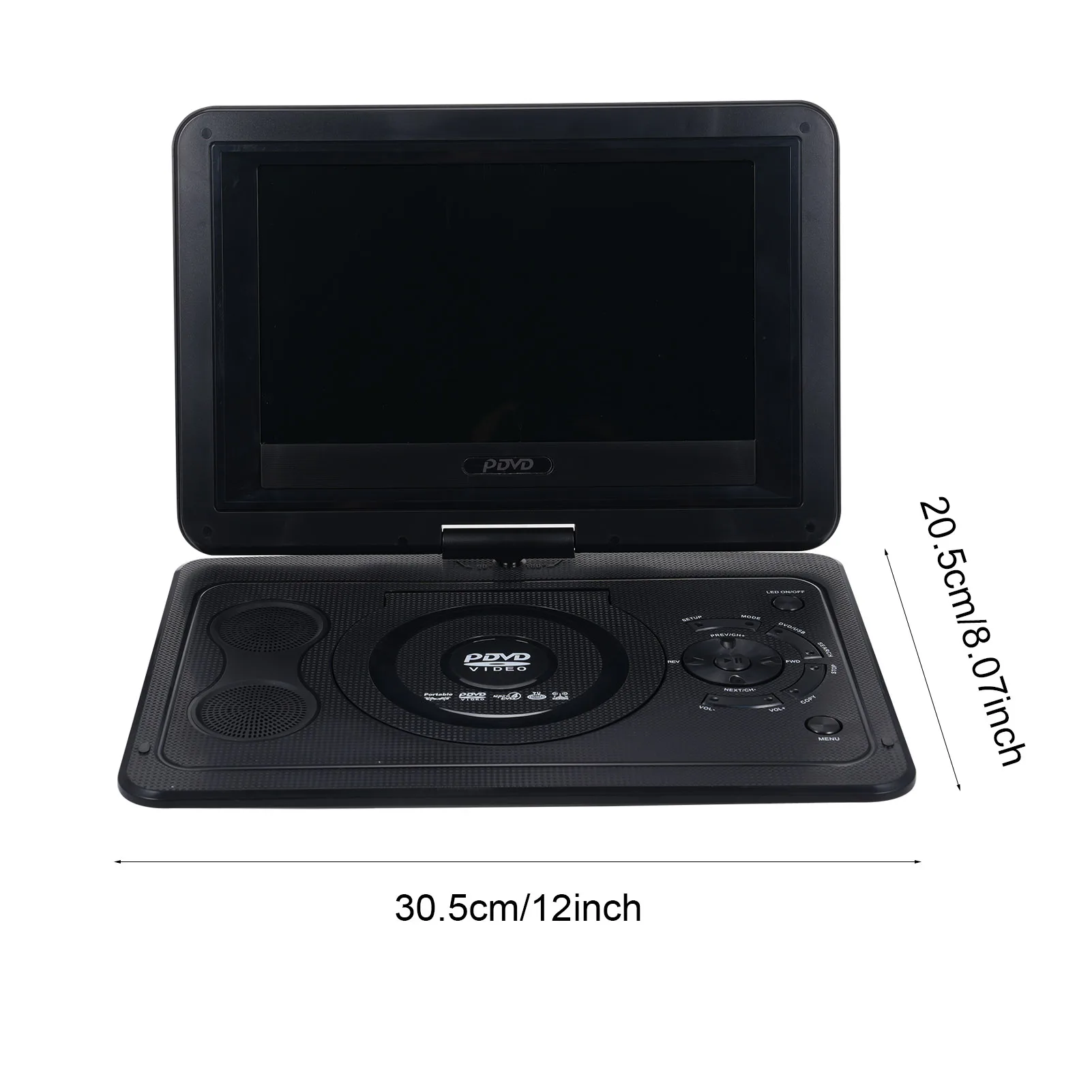 13.9'' Portable DVD Player with 270&deg; Swivel HD Screen Home Car TV DVD Player with Game Function Car Charger & AC Adapter