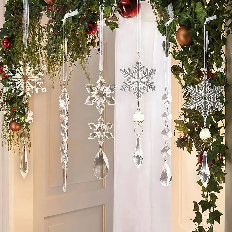 Cristalli per Albero di Natale, 21 Pezzi Decorazioni Albero di Natale Cristalli per Albero di Natale, 21 Pezzi Decorazioni Albero di Natale