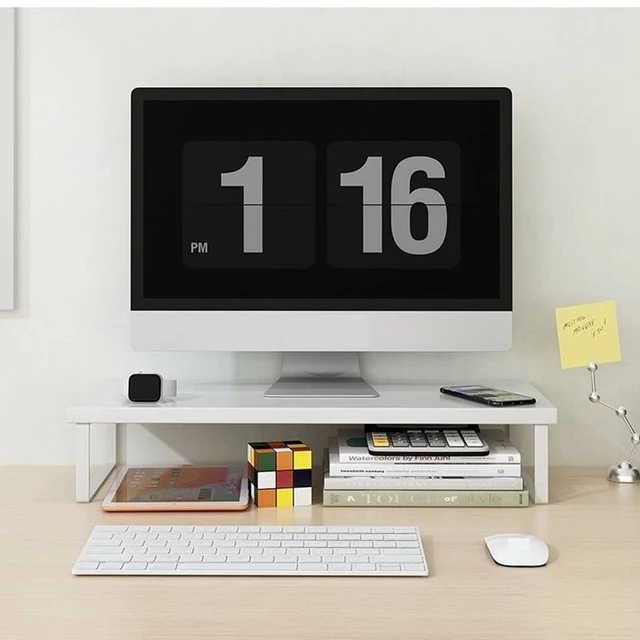 Multiple sizes desktop computer with elevated laptop display elevated dormitory desktop storage office screen base bracket 4
