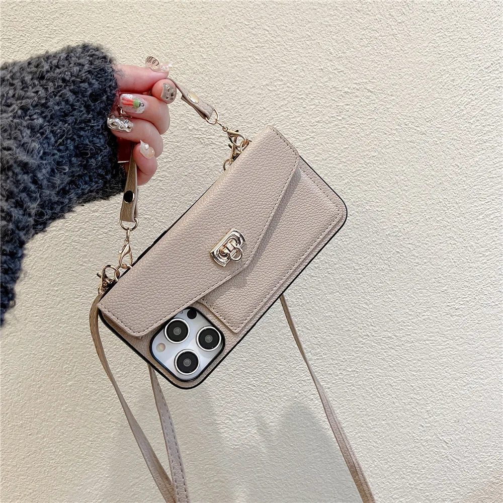 Luxury Crossbody Mickey HandBag Wallet Bag Case for IPhone 15 14