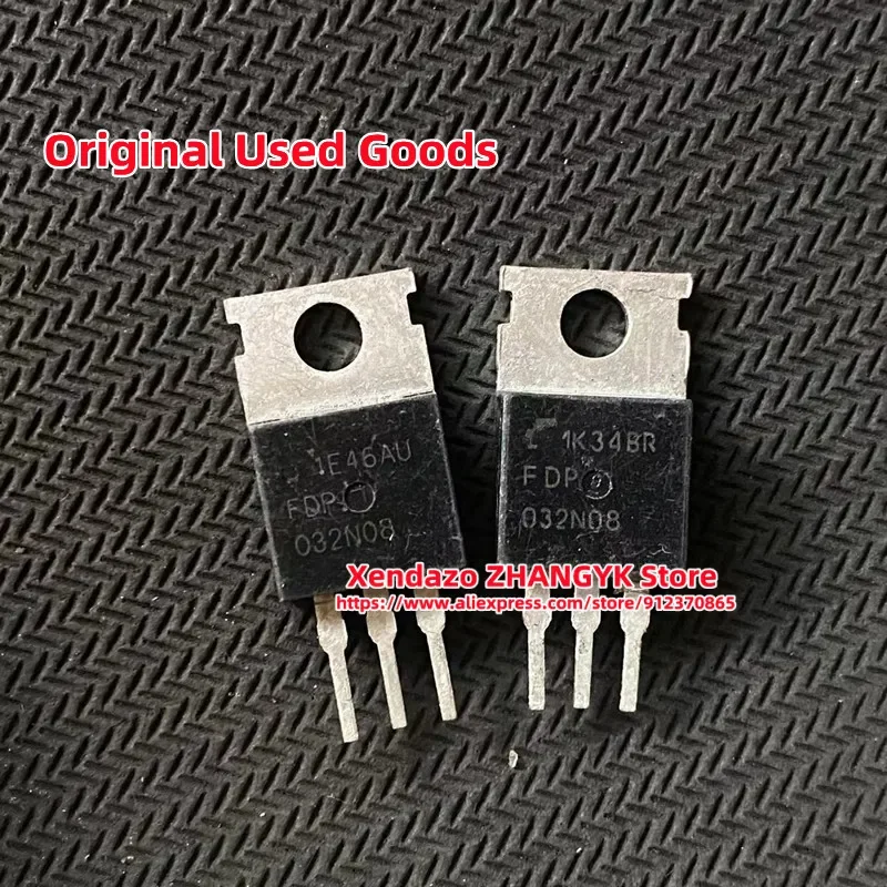 오리지널 N-채널 파워 MOSFET, FDP032N08 032N08 235A, 75V TO-220, 10 개/몫