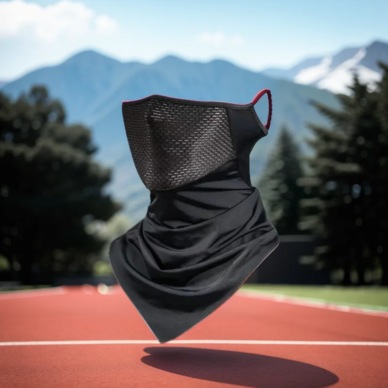 

Face Cover Mask Men Ice Silk Cycling Spring Summer Triangular Hanging Ear Mask Sun Protection Mask balaclava Bicycle Motorcycle