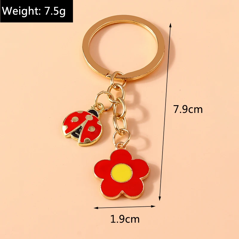 Aihua Neue Nette Schlüsselbund Sonnenblume Blume Biene Schlüsselbund Souvenir Geschenke Für Frauen Schlüsselanhänger Handtasche Anhänger Zubehör Schmuck Geschenk – Detail 14