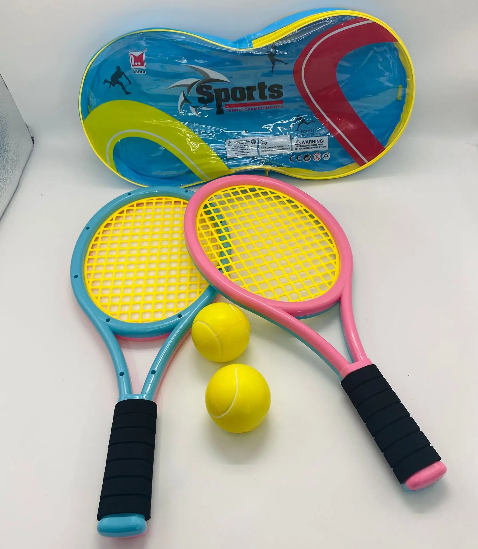 Hanging Table Tennis Trainer Sports Toy With Racket Mini Badminton Tennis Ball Parent-child Interactive Game Indoor Outdoor Kids