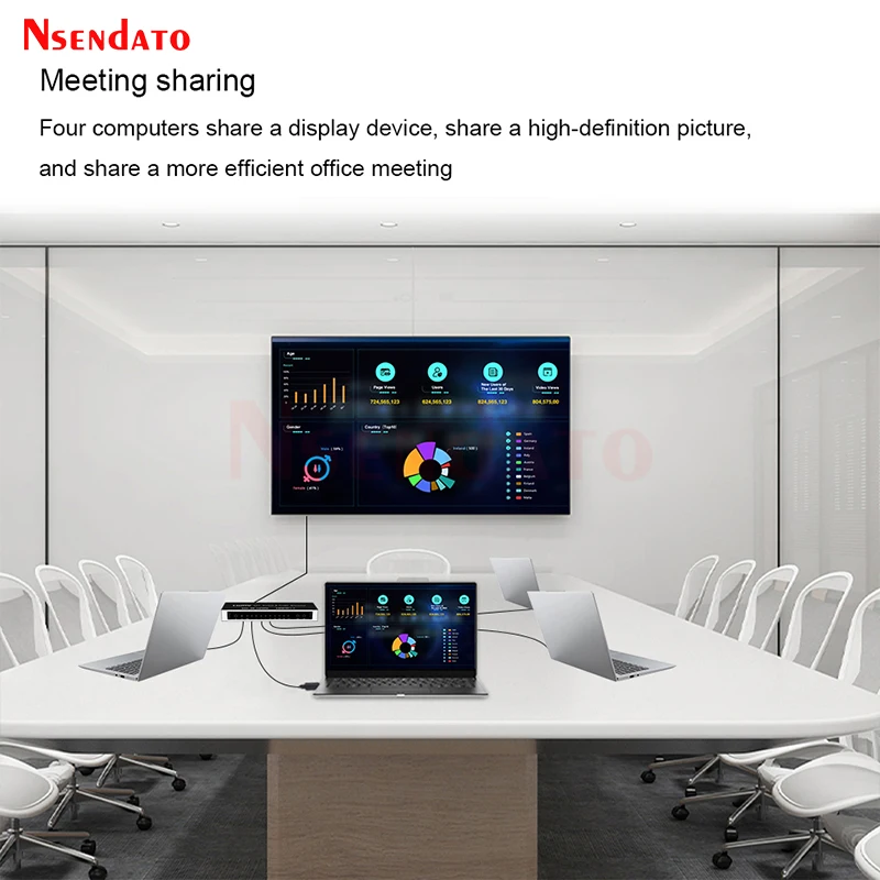 HDMI Switcher 4K 4x1 HDMI Audio Extractor 4 in 1 out 4K 60Hz 3D ARC SPDIF RCA L/R HDMI Switch With Romote For PS4 Apple TV