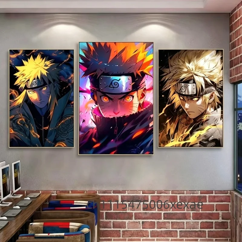 Japanese Anime Canvas Poster Wall Art Painting Print - Featuring Iconic Characters