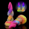 GEEBA Glow In Dark Octopus Tentacle Fantasy Dildo Anal Plug Soft Luminous Sex Toys For Women Men G-Spot Stimulate Sex Products 1
