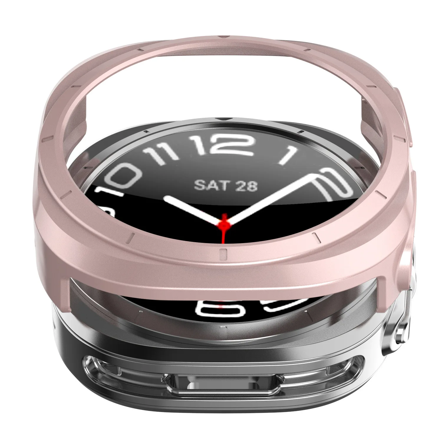 Premium All-Around Protective Watch Cover - 47mm PC Hollow Case Bumper Shell