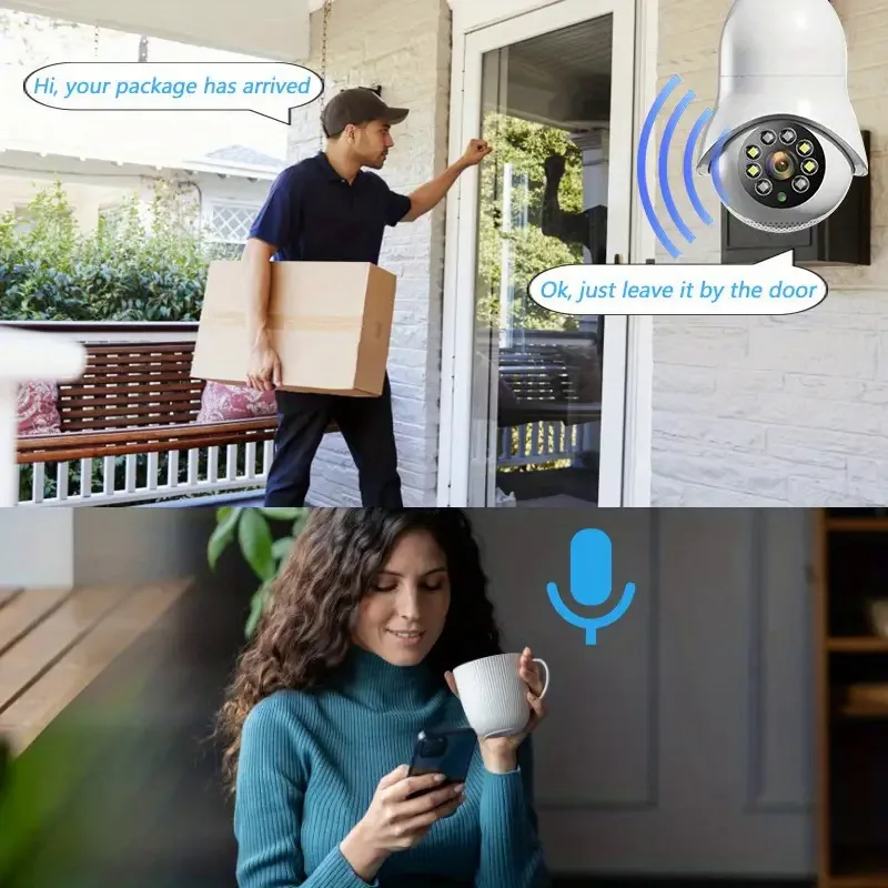White ABS Outdoor WiFi Security Camera