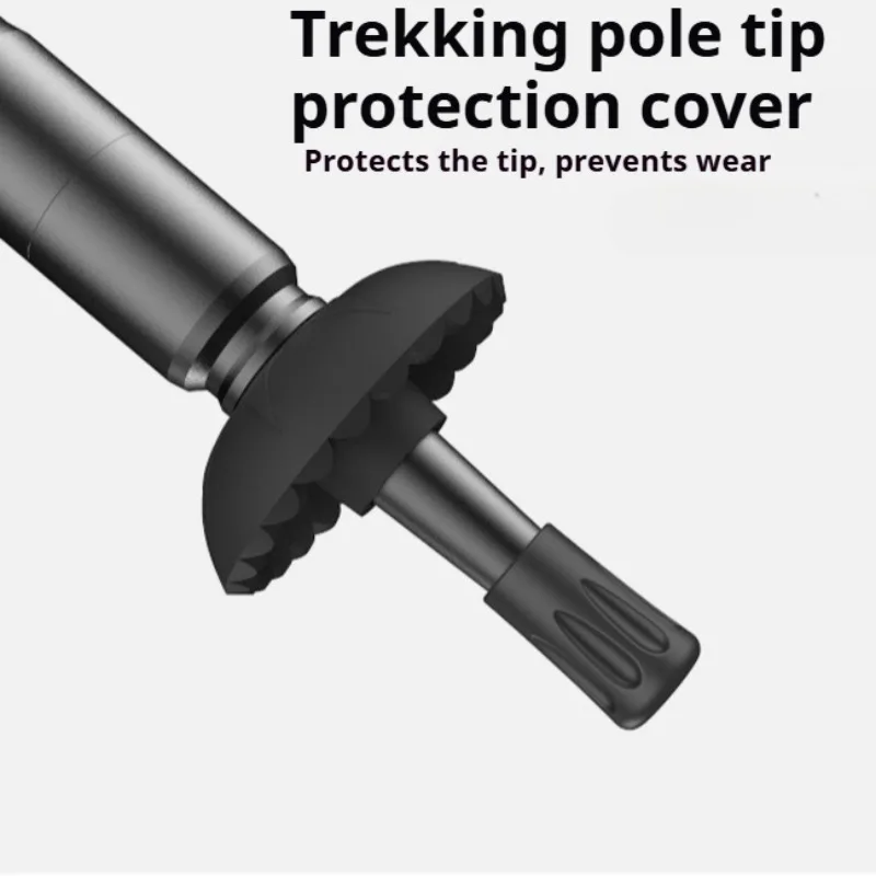 Hiking Stick Aluminum Alloy Foldable Extendable Self-defense Multifunctional Camping Outdoor Tools