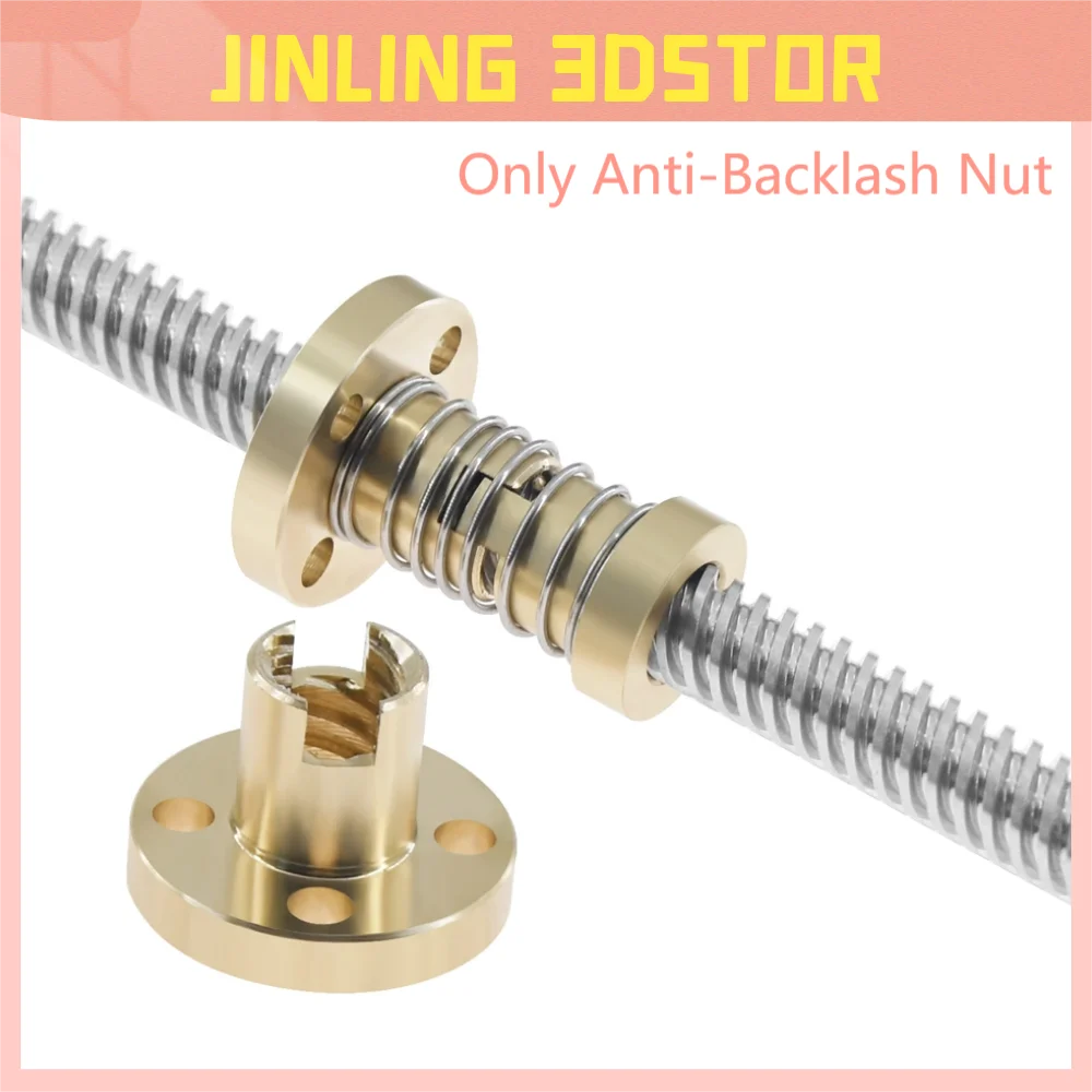 Machifit T8 Lead Screw 100/200/300/400/600mm 8mm Lead Screw With Anti-backlash N