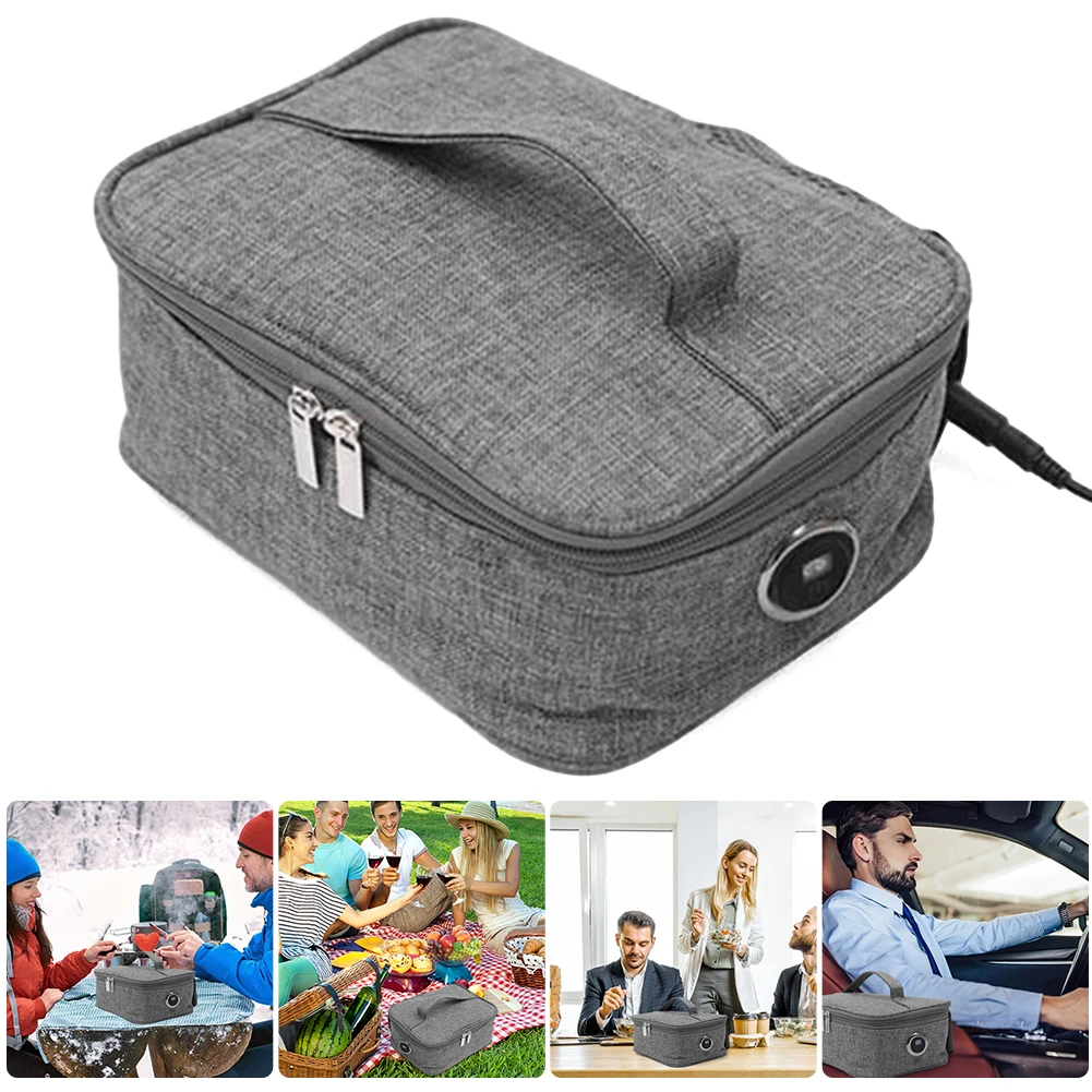 USB Rechargeable Insulated Lunch Bag Waterproof Electric Lunch Bag Electric Heating 3 Heat Levels Thermal