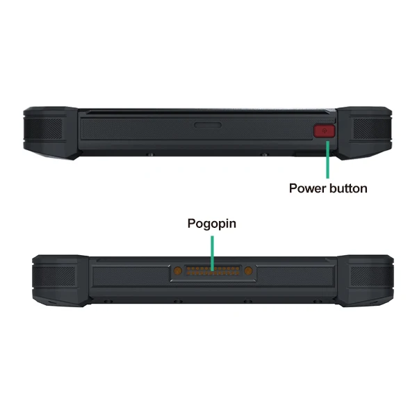 공장 ODM OEM 러기드 태블릿 IP67 7인치 안드로이드 13 OS, 도킹 스테이션 포고핀 디자인, 지게차용 AHD 카메라 입력 지원