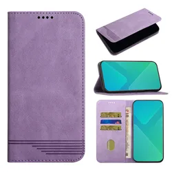 Premium PU Leather Flip Phone Case and Wallet Cover for P20 (PURPLE)