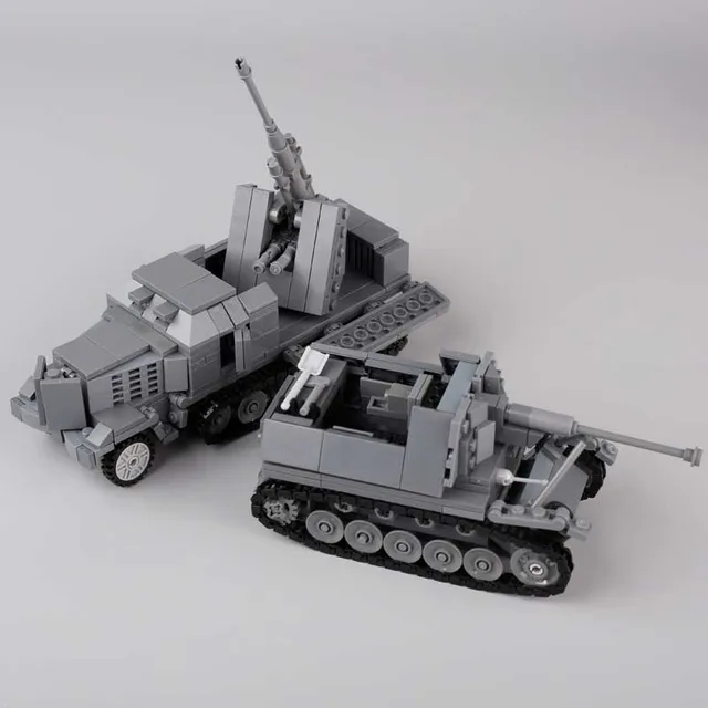 Ww2 Sdkfz 251/17 Anti-aircraft Tank Building Blocks Marder