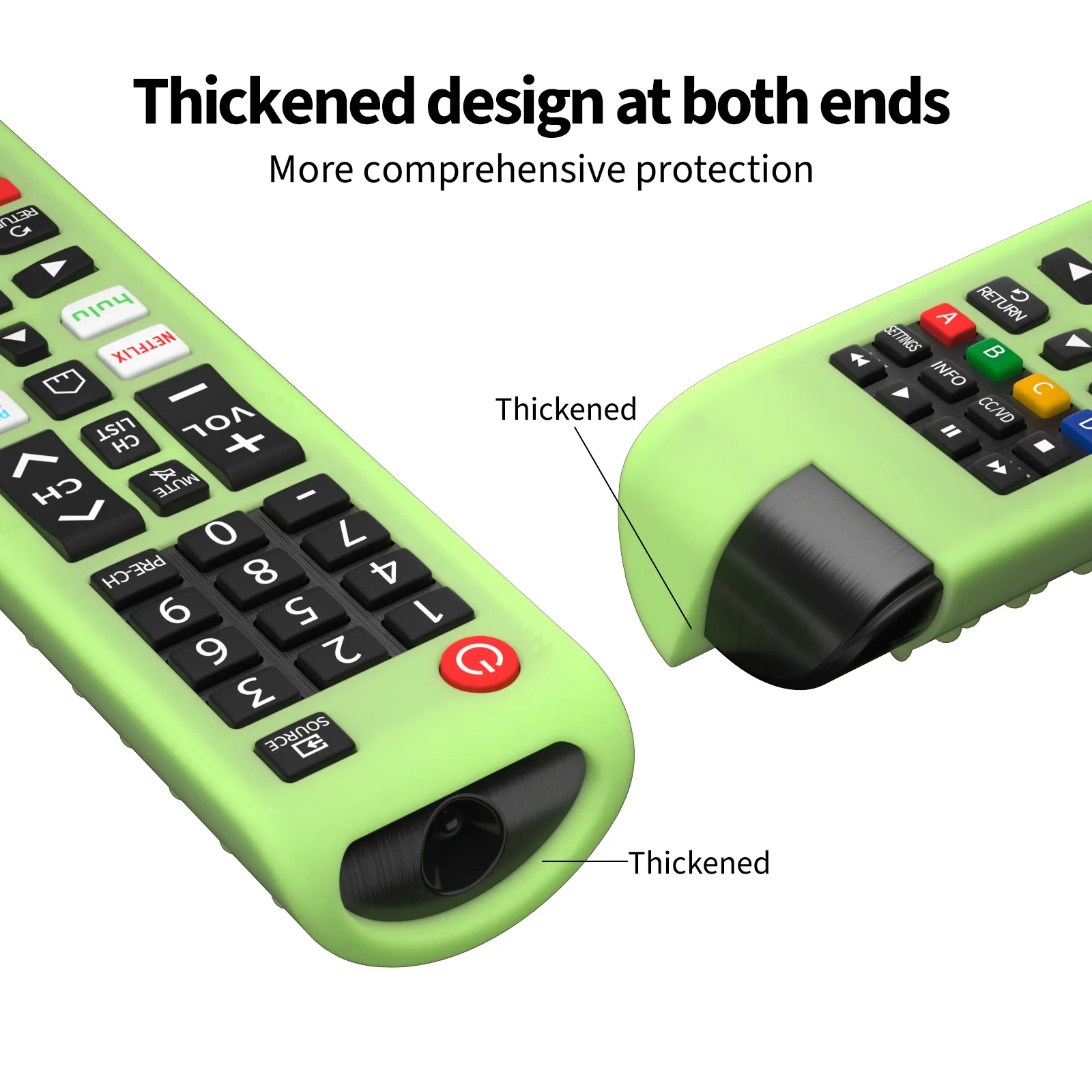 Silicone Protective Cover Anti-Slip Remote Case Shockproof TV Remote Control Case for Samsung Smart TV Remote BN59-01315A/01199F 5