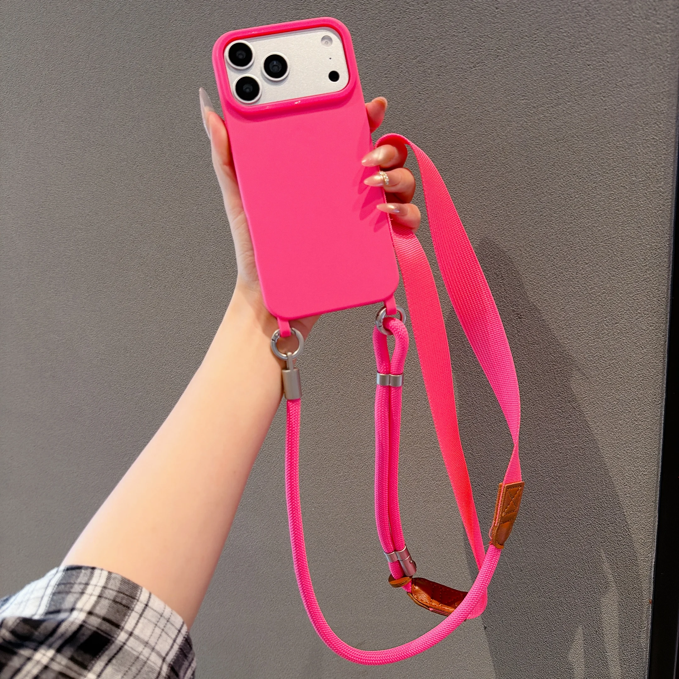 Versatile Crossbody Lanyard Strap with Shockproof Silicone Phone Case