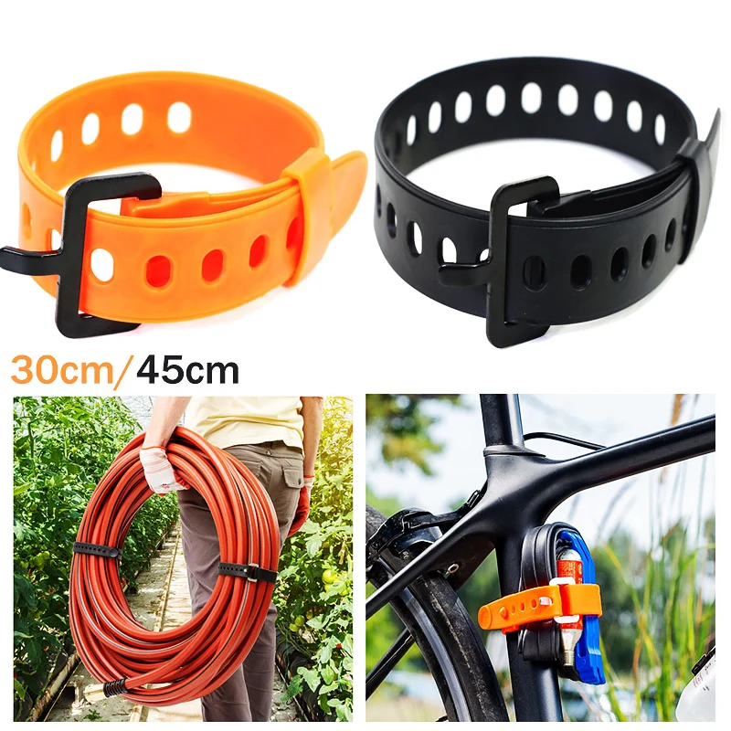

MultiPurpose Wrap Bands Tied Belt Durable Rubber Cargo Tie Down Luggage Lash Belt Strap Camping Hiking Cargo Storage Belt Buckle