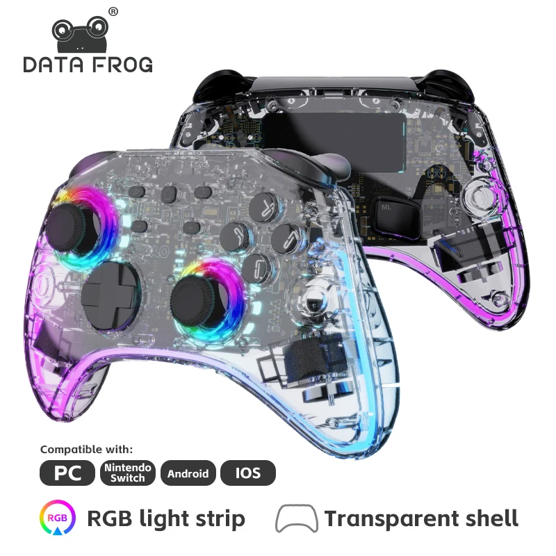 Data Frog Rgb Light Switch Pro Controller Per Switch/Switch Lite Controller Di Gioco Wireless Per Ns Switch Oled Gamepad