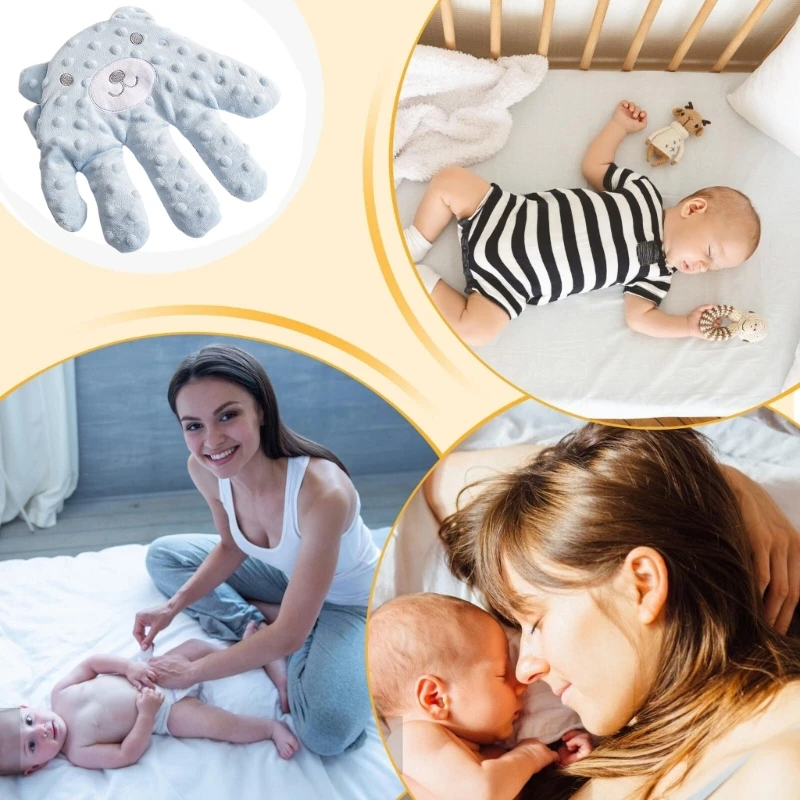 Toddler Sleep Aid Cartoon Electric Hand Calming Pillow for Comfort and Relaxation Soft & Comfortable Soothing Doll Toy 5