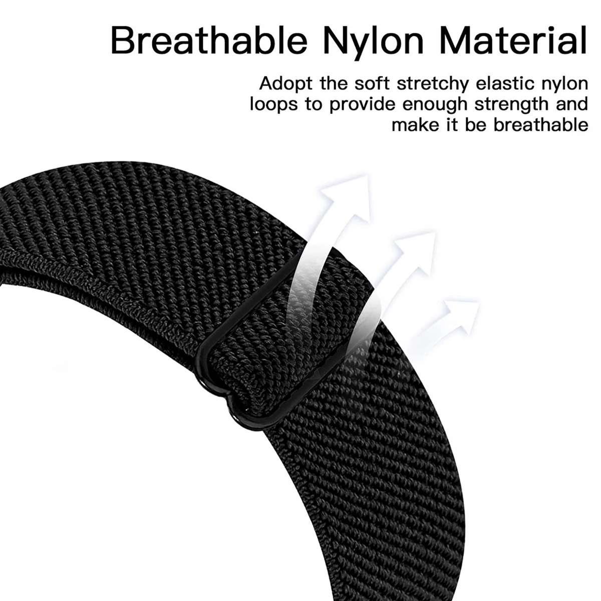 Sports Elastic Nylon Strap Bracelet - Universal Replacement Wristband Accessory