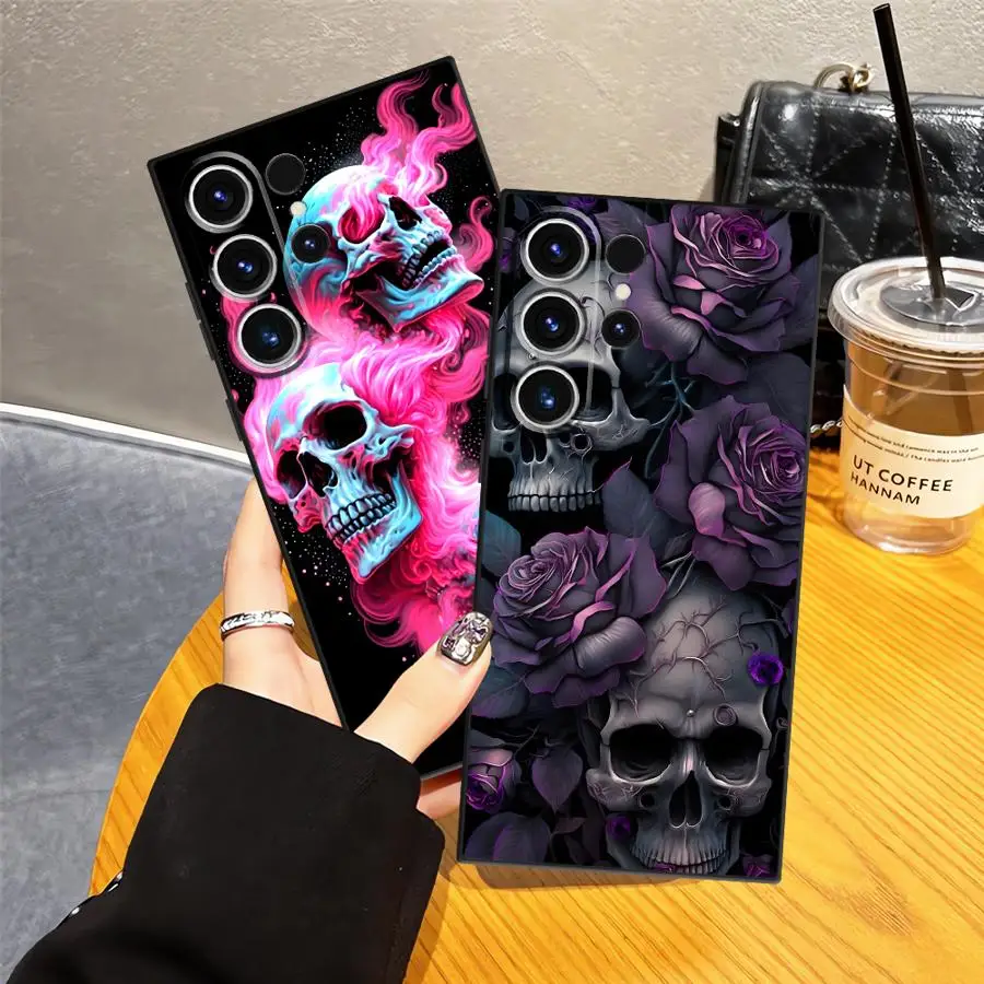 Fashion Pink Skull Phone Cover Case - Stylish Protective Design