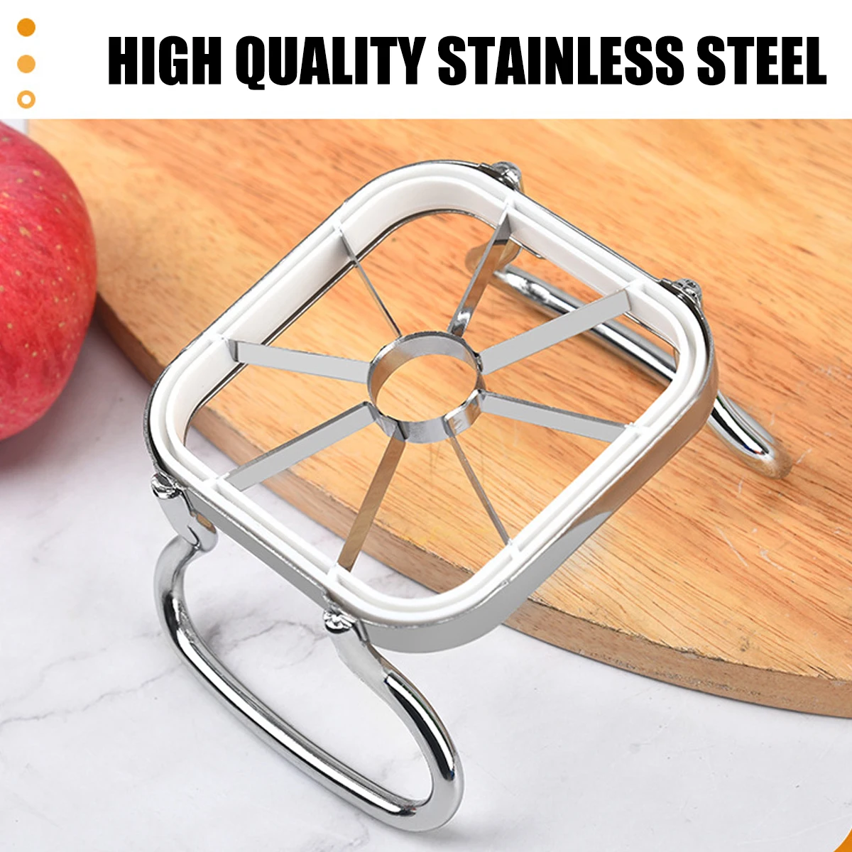 5 in 1 Stainless Steel Fruit Vegetable Slicer with Handle Manual Potato Cutter Labor-Saving Multi-Purpose Fruit Slicer