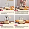 Multifunctional Butter Churn Household Hand Crank Butter Churn Kitchen Baking Gadget Cream Churn 1.5L Mason Jar 5