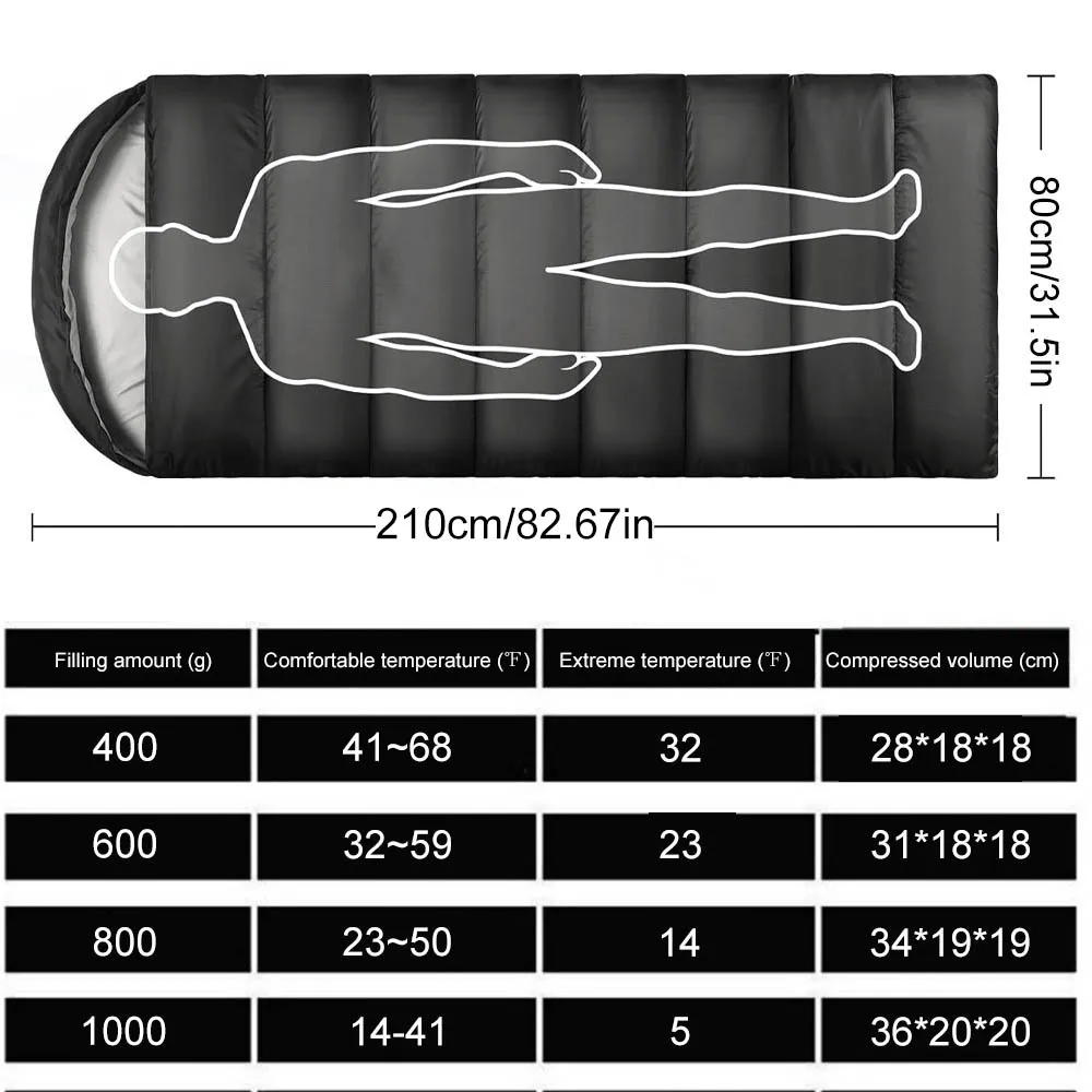 Camping Sleeping Bag Multi-Thickness 2