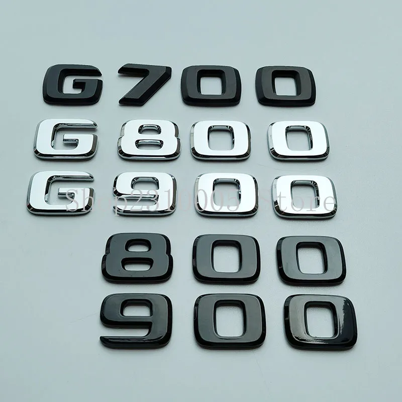 Black Chrome Biturbo 700 800 900 Red Block Emblem Car Side Fender Logo Per Mercedes Benz Classe G G63 G65 G500 G800 Brabus W463