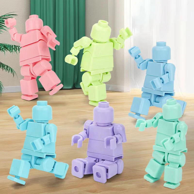 Children Plastic Building Toys Combination Action Figures Building  Accessories Toy 3