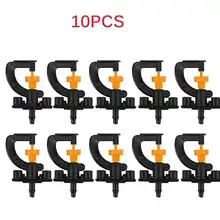  10PCS Greenhouse Watering Sprinkler Dripper Drip 360° Rotary G Type Irrigation Garden Drip Irrigation Misting tomizing Nozzle 