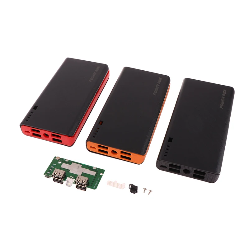 618650BatteryChargerCoverPowerBankCaseCuteDIYBox4USB