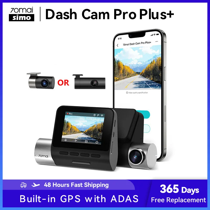 Comprar Kit 70Mai A500s Dash Cam Pro Plus+ GPS + RC06