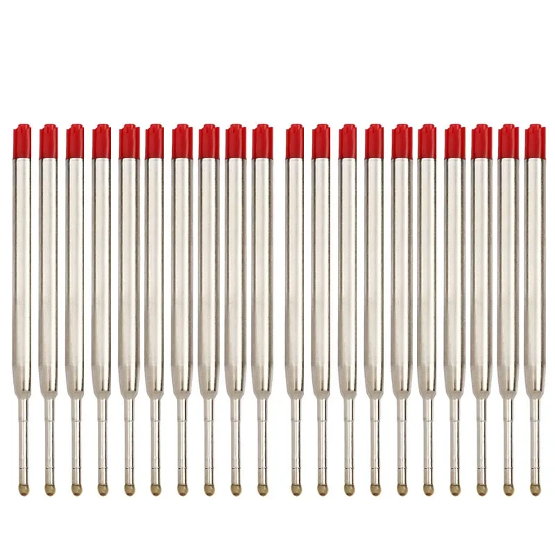 Ballpoint Pen Refill Set - Medium Point, Assorted Colors, Metal Ink Rods, 3.9-Inch Length
