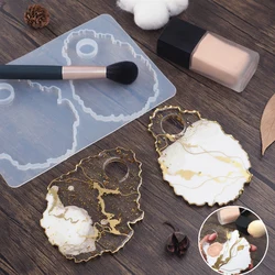 1pc Creative New Silicone Irregular Tray Molds DIY Crafts Resin Epoxy Cosmetics Make Up Palette Mould New