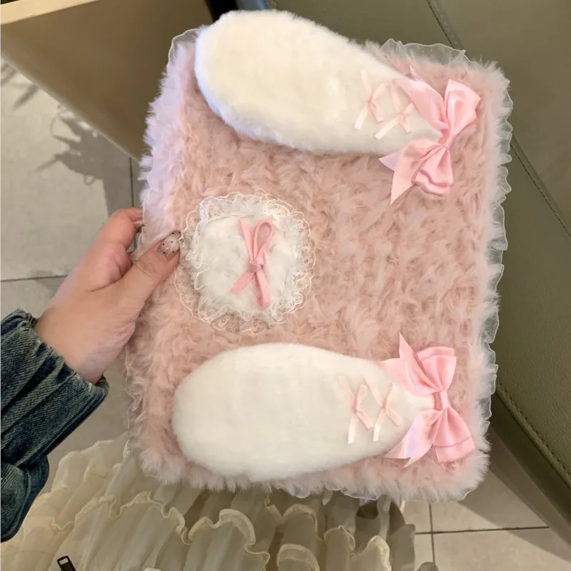Cute Rabbit Plush Handmade iPad Case