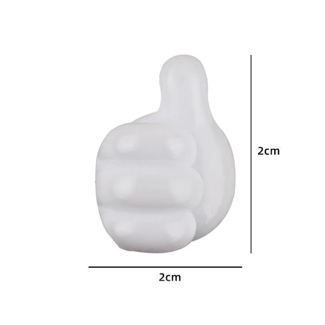 10 Db Hüvelykujjhorog Tartó Huzalszervező Falhorgok Fogas Többfunkciós Kulccsal Tároló Klip Konyha Fürdőszoba Dekoráció Tartozékok - Image 6