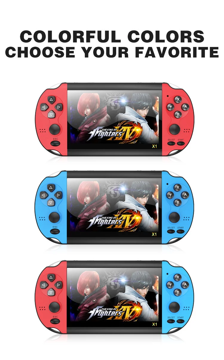 X1 / x9 / X12 handheld game console PSP nostalgic GBA / NES handheld game console 5-inch large screen handheld