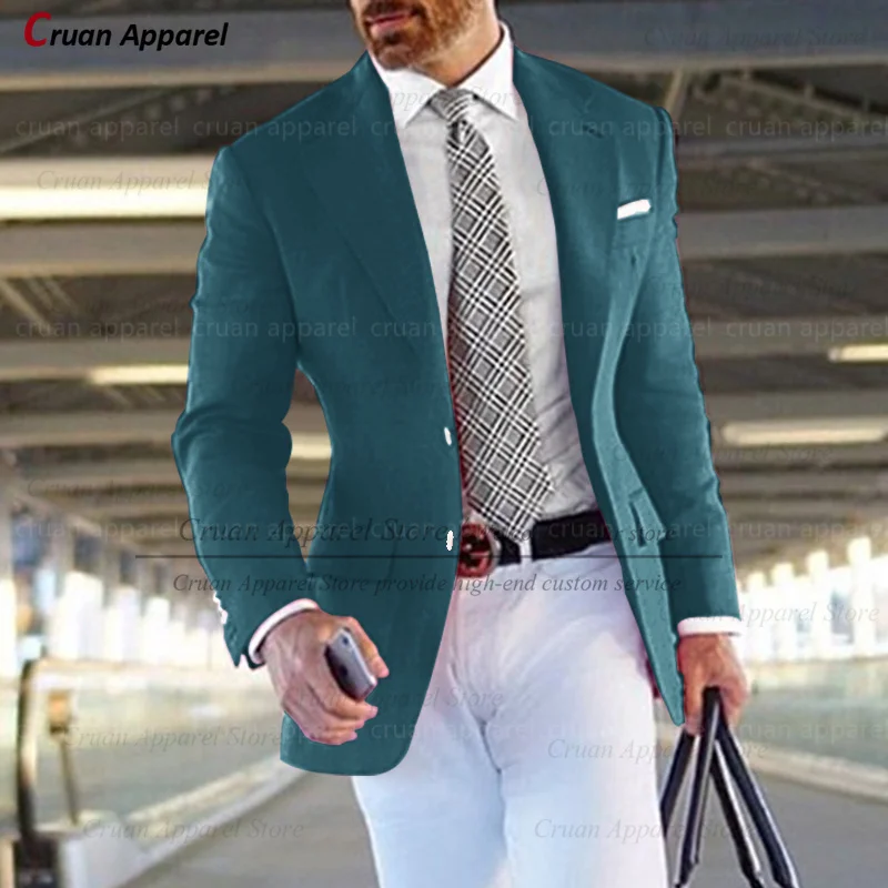 Formal Pink Suit Blazers for Men Groom Wedding Suit Jacket Slim Fit Tailor-made Business Tuxedo Fashion Casual men suits jackets